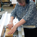 John Thatcher and Anna Childs at work in their studio at Yorkshire Art Space’ Persistence Works in Sheffield 2017 